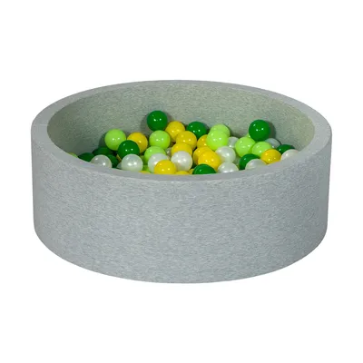 Produktbild von Bällebad Spielplatz + 150 perlmuttfarbene, gelbe, grüne, grüne Bälle