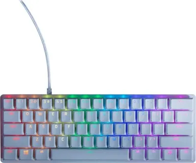 Produktbild von Razer Huntsman Mini, Mini, Kabelgebunden, USB, Optischer Schlüsselschalter, QWERTY, Weiß