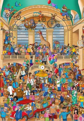 Produktbild von Grafika Puzzle Grand Central - 1000 Teile - buntes Puzzlevergnügen