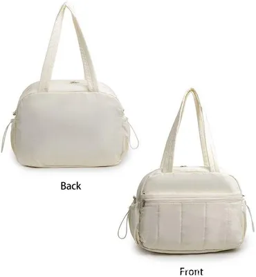 Immagine prodotto di Borsa da viaggio in pelle, borsa da viaggio con scomparto impermeabile, bagaglio leggero per il weekend, impermeabile