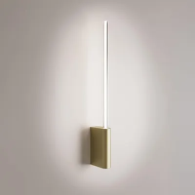 Obrázek produktu pro LED nástěnné svítidlo řady Brilliant, 1žárovkové, zlaté provedení, minimalistický válcový design, stmívatelné (TRIAC), krytí IP20, 5 W, teplé bílé světlo