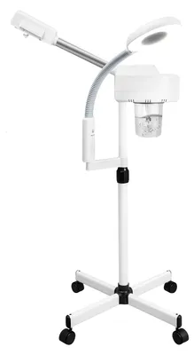 Obrázek produktu pro Oparovač pleti, LED lupa, otočná základna, bílá barva
