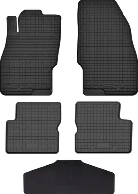 Produktbild von Gummi Fußmatten Set Für: Opel Adam (2012-) Gummimatten Schwarz