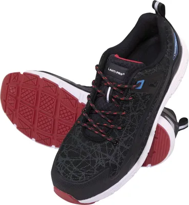 Produktbild von Reflektierende Strickschuhe, Schwarz-Rot, S1P Src, "39", Ce, Lahti