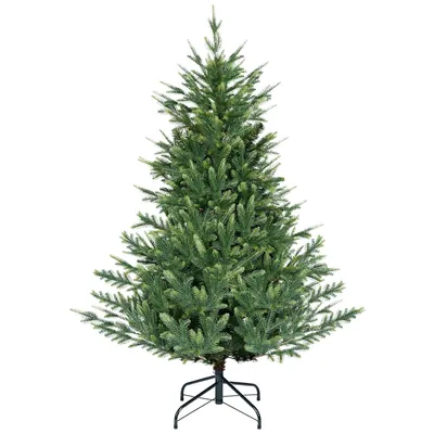 Produktbild von Salcar Künstlicher Weihnachtsbaum 150 cm Nordmanntanne Spritzguss Tannenbaum Künstlich inkl. Metalltänder und 1326 Spitzen