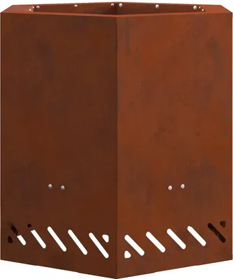 Obrázek produktu pro vidaXL Bezkuřový ohniště hnědý 48 x 48 x 51 cm Odolný proti povětrnostním vlivům ocel