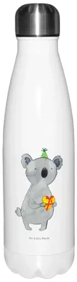 Produktbild von Mr. & Mrs. Panda Wasserflasche Koala Geschenk - Weiß - Trinkflasche, trinkflaschen, thermosflaschen, Thermos, Trinkgefäß, Geburtstag, Party