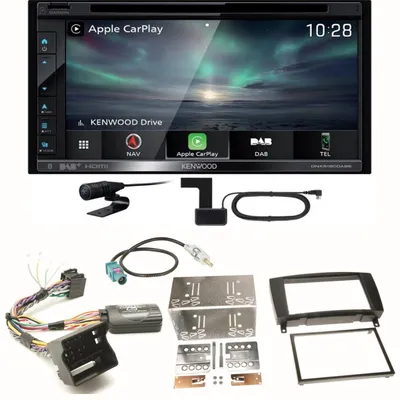 Produktbild von Kenwood DNX-5190DABS Navi Carplay DAB+ Einbauset für Mercedes CLK W209 Facelift