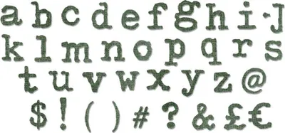 Produktbild von SIZZIX Bigz Stanzform Präge Stanzschablone Cutting Die, Alphabet Typo Lower 661176