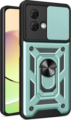 Produktbild von Motorola Moto G84 Hülle - Coverup Armor Ring Ständer Back Cover mit Kamera Schutz - Mintgrün