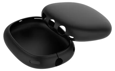 Immagine prodotto di subtel Custodia compatibile con Apple Airpods Max TPU Custodia Borsa Guscio Flip Cover Case nero