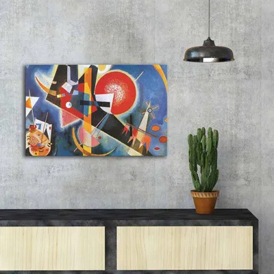 Produktbild von Wallity, FAMOUSART- CVT1428, Bunt, Leinwandbilder, 45 x 70 cm, 100% Wildleder -Leinwand