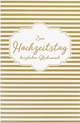 Produktbild von Hochzeitstag - Glückwunschkarte im Format 11,5 x 17 cm mit