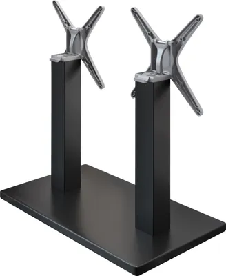 Produktbild von MADRID | Bistro Doppel Tischgestell | Schwarz | Höhe: 72 cm | Säule: 8 x 8 cm | Fuß: 40 x 70 cm | Klappbar | Tischgestell Klappbar, Gastro Tischgestell