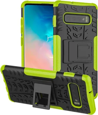 Produktbild von CoolGadget Handyhülle für Handwerker Hybrid Armor Outdoor Robust für Samsung Galaxy S10 Schwarz