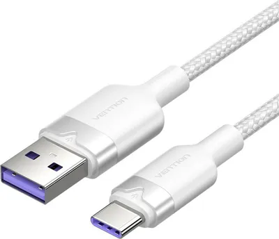 Obrázek produktu pro USB 2.0 A to USB-C 6A Vention CTOWH 2M cable (white)