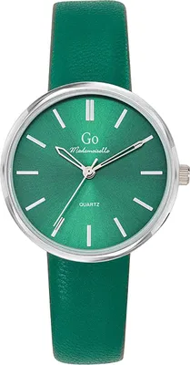 Produktbild von Girl Only Damen Lederarmband Uhr Mademoiselle grün Analog Quarzuhr UGO699336