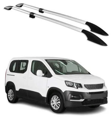 Obrázek produktu pro Podélné střešní nosiče pro Peugeot Rifter 2019-2025 L1 hliník šedý