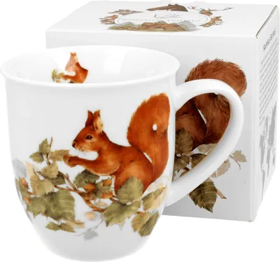 Produktbild von DUO World of Animals Eichhörnchen (Squirrel) 400 ml Becher New Bone China Porzellan