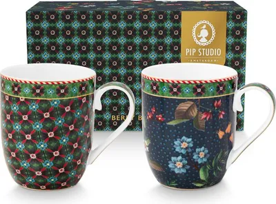 Produktbild von PIP STUDIO Berry Blues Tasse 145ml Set2