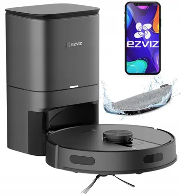 Produktbild von EZVIZ RE4 PLUS 4000PA 2-in-1-Staubsauger mit Wischfunktion, LDS und automatischer Entleerung