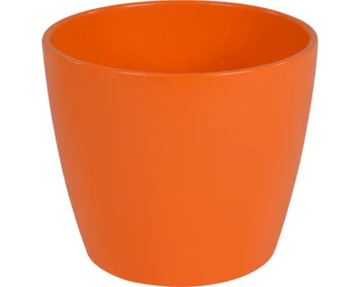 Produktbild von Übertopf Jarah Keramik Ø 12 H 10 cm orange