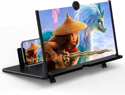 Zdjęcie produktu dla Lupa do smartfona o przekątnej 12 cali - powiększacz ekranu 3D HD