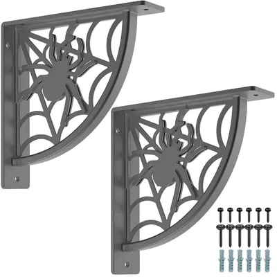 Image de Elzusha - Lot de 2 supports robust pour étagères, 20,5 cm