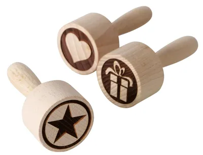 Image de Boltze Home Tampons à biscuits avec motif de Noël, lot de 3