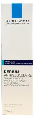Zdjęcie produktu dla La Roche-Posay Kerium szampon przeciwłupieżowy łupież tłusty 200ml