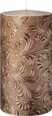 Produktbild von Kerzen Florale Rosegold 130 x Ø 70 mm 4er Set