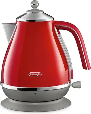 Image de Bouilloire électrique DeLonghi Icona Capitals KBOC2001.R – 1.7 l, rouge