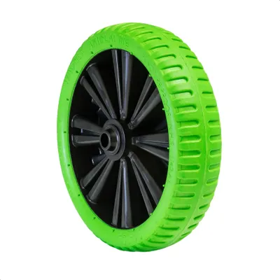 Produktbild von WAGNER Schubkarrenrad PANNENSICHER - Polyurethangeschäumtes Ø Rad 332 x 65 mm, Achsloch 20 mm, Tragkraft 150 kg - 04833201