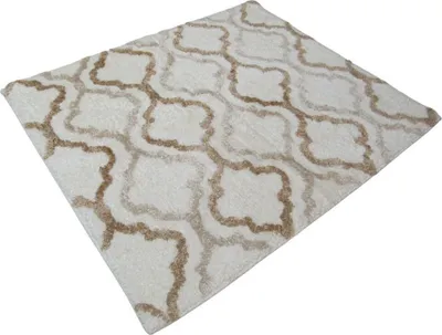 Produktbild von Batex WC Vorleger Toilettenvorleger Badematte Bad Teppich 55x65cm Arabesque Jasmin Sand