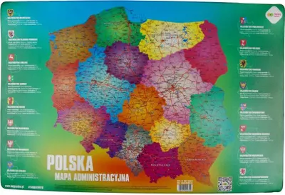 Immagine prodotto di Blocco da tavolo con nastro adesivo Polonia Mappa amministrativa Happy Color
