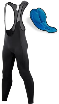 Image de Pantalon de vélo pour hommes - Doublure 4D avec poche - Noir