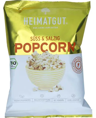 Produktbild von Heimatgut Popcorn süß & salzig 30g