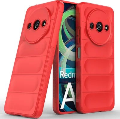 Produktbild von Handyhülle für Xiaomi Redmi A3 Weich TPU Silikon Stossfest Anti-rutsch Hülle Rot