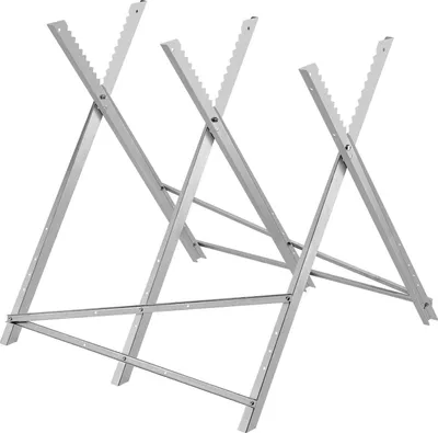 Produktbild von SucceBuy Sägeböcke mit Kettensägen-Halterung, 150 kg Tragkraft, Holzsägebock für Materialdurchmesser von 0–250 mm, ideal für Holzarbeiten, Tischler und Bauprojekte