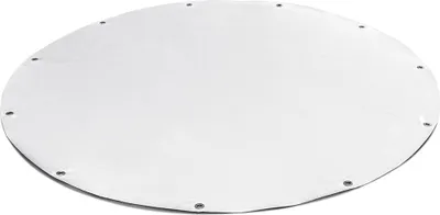 Image de (600g/m²) Bâche ronde de camion/PVC avec œillets de 20mm (gris clair RAL7035, 360 cm) Couverture de piscine Bâche de piscine Sous-couche Bache de protection