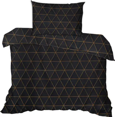 A bedding set laid out flat.