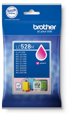 Zdjęcie produktu dla Brother LC528M, Purpurowy, 1 szt., 5000 stron(y), Jednopak