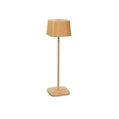 Produktbild von Konstsmide 7814-330 Capri USB-Tischleuchte | sandfarben | Indoor | Kabellos | 2700K/3000K | bis 20 h Akkulaufzeit | 10 x 10 x 36 cm