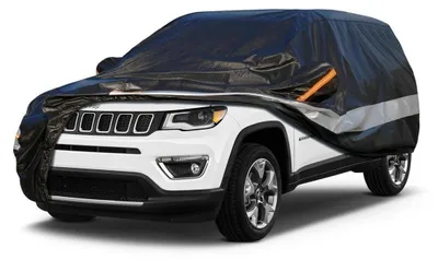 Immagine prodotto di Copertura per auto, 10 strati, impermeabile, traspirante, colore nero, per Jeep Compass (2006-2022)