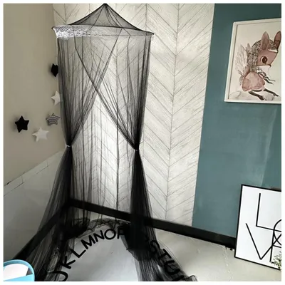 Produktbild von Elzusha - XL Moskitonetz für Bett und Hängematte, Schwarz, Insektenschutz