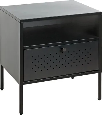 Produktbild von HAKU Konsole Nachtkonsole Beistelltisch schwarz - Metall, B/H/T: 45x50x35 cm