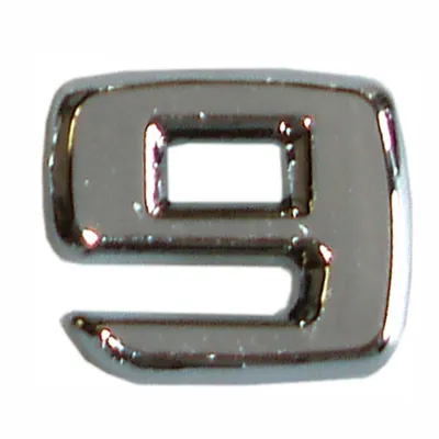 Produktbild von Hermann Schütz 3D-Relief-Chrome-Zahl 9 25x35mm