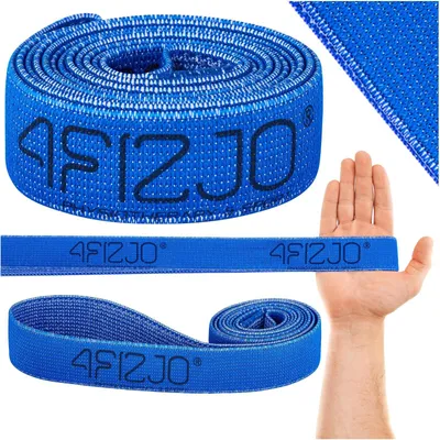 Produktbild von 4FIZJO POWER BAND, Materialband, lang 210 cm, Widerstand 13-20 kg, blau