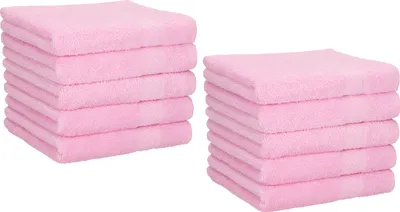 Produktbild von Betz 10 Stück Seiftücher 30x30 cm PALERMO 100% Baumwolle Farbe: rose