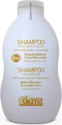 Obrázek produktu pro Argital Rozjasňující šampon na blond a jemné vlasy s heřmánkem a zeleným jílem BIO 500 ml